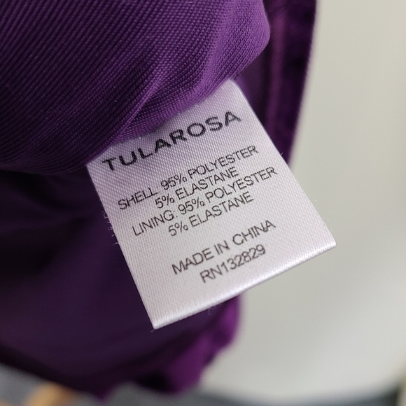Tularosa Ryland Dress in plum purple velvet size small - Picture 8 of 8